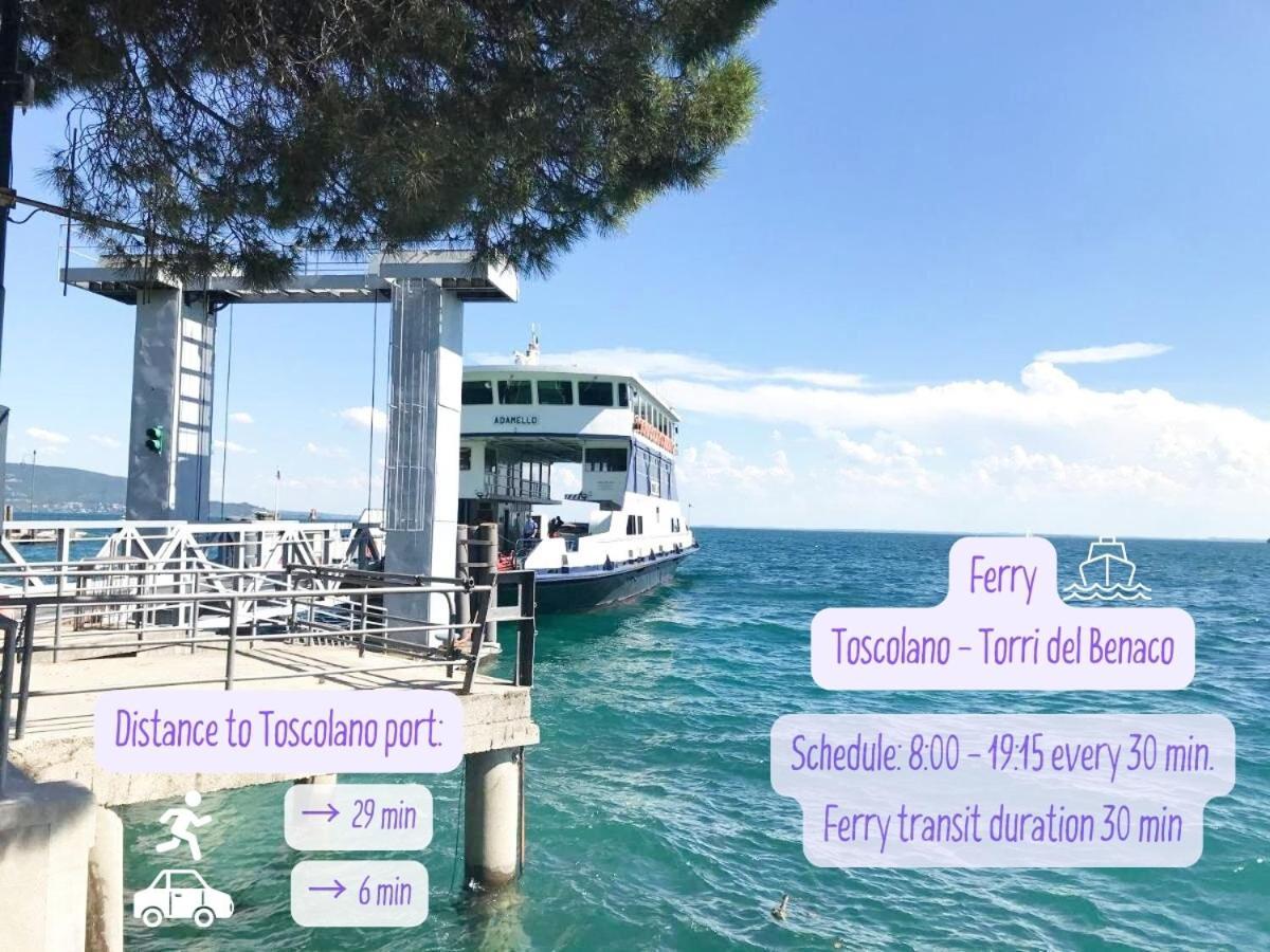 Panorama Lake View, Pool & Garden, 2 Bathrooms, Kingsize & Single-Beds, Fast Internet Тосколано-Мадерно Екстер'єр фото