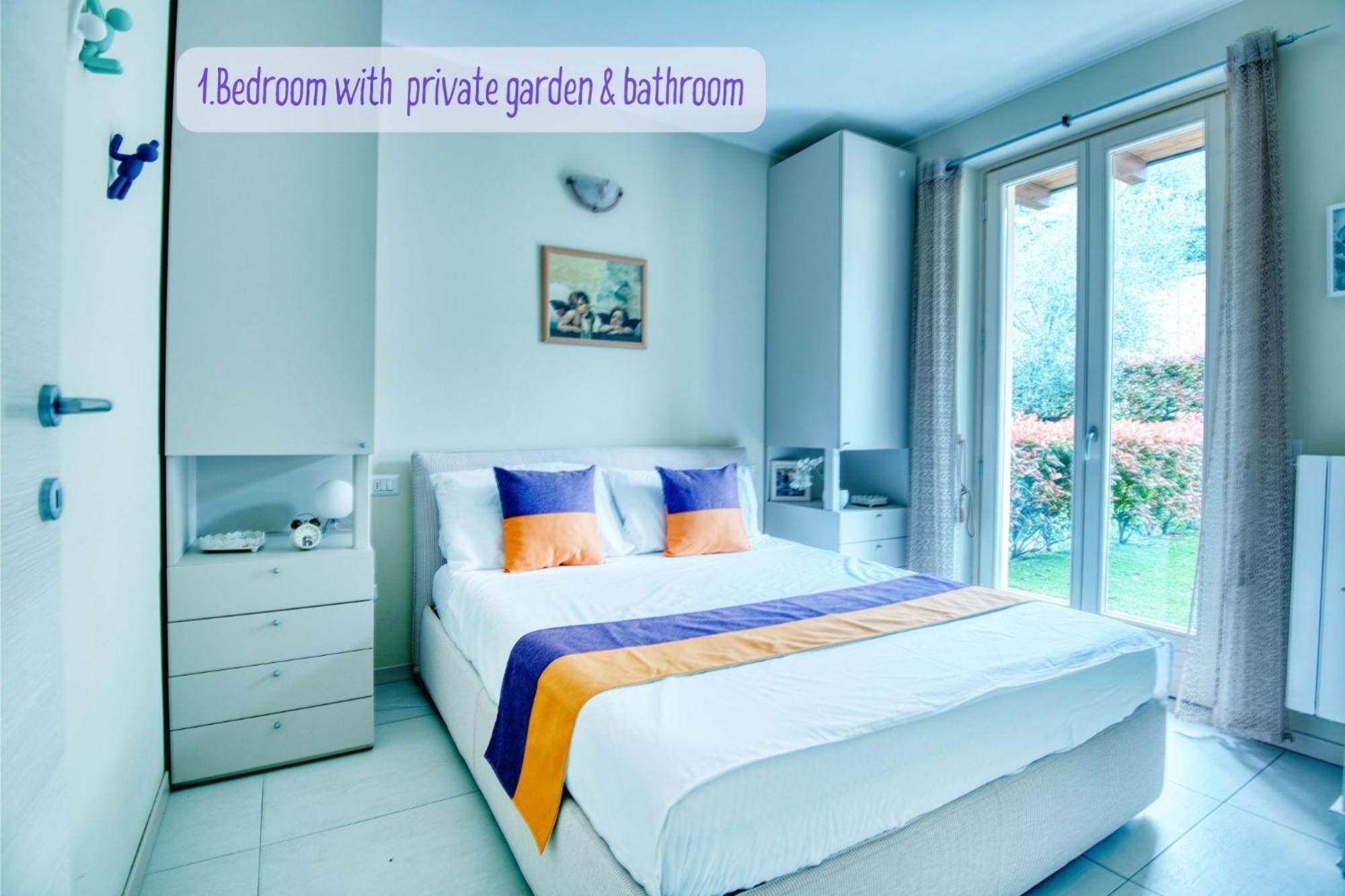 Panorama Lake View, Pool & Garden, 2 Bathrooms, Kingsize & Single-Beds, Fast Internet Тосколано-Мадерно Екстер'єр фото