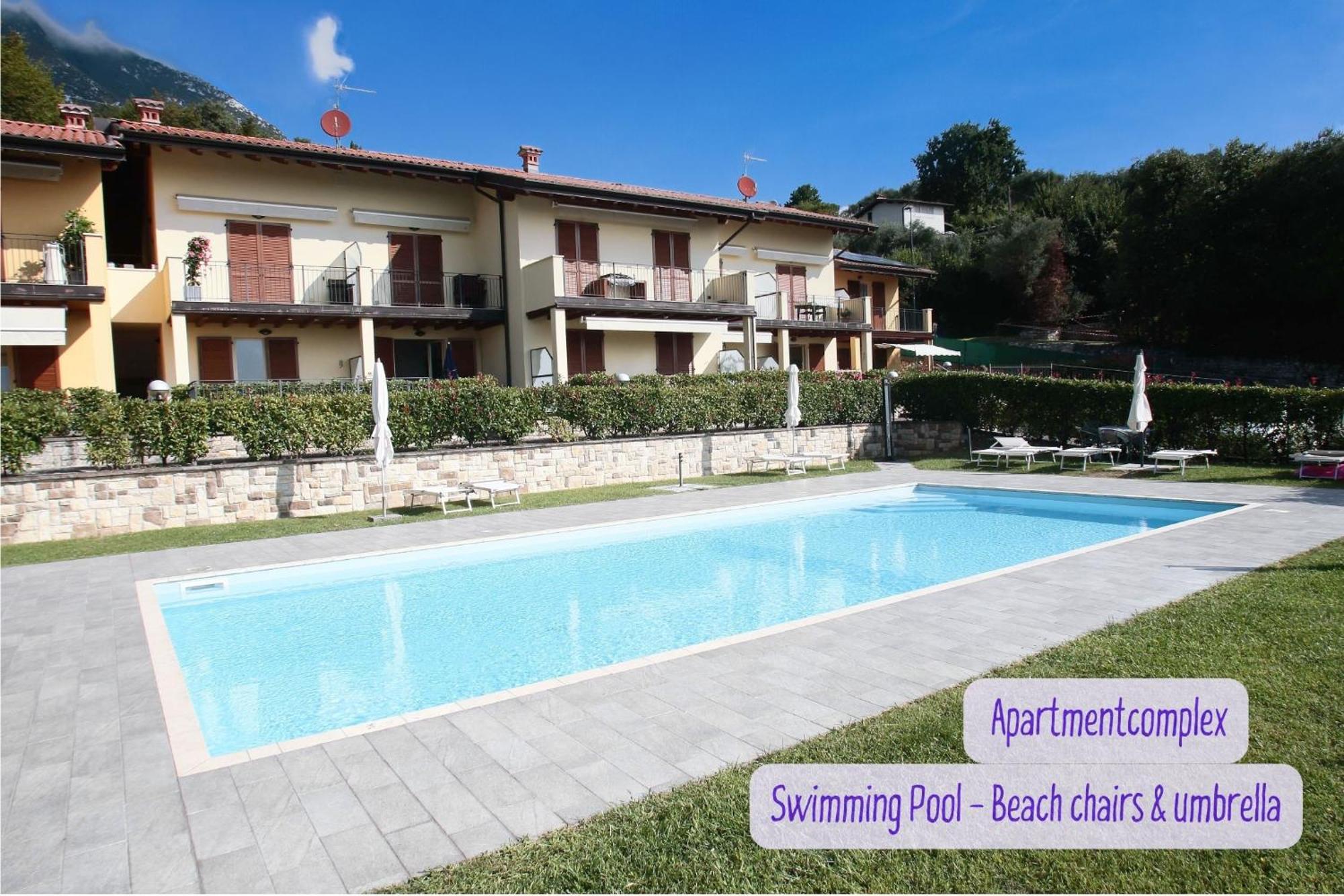 Panorama Lake View, Pool & Garden, 2 Bathrooms, Kingsize & Single-Beds, Fast Internet Тосколано-Мадерно Екстер'єр фото